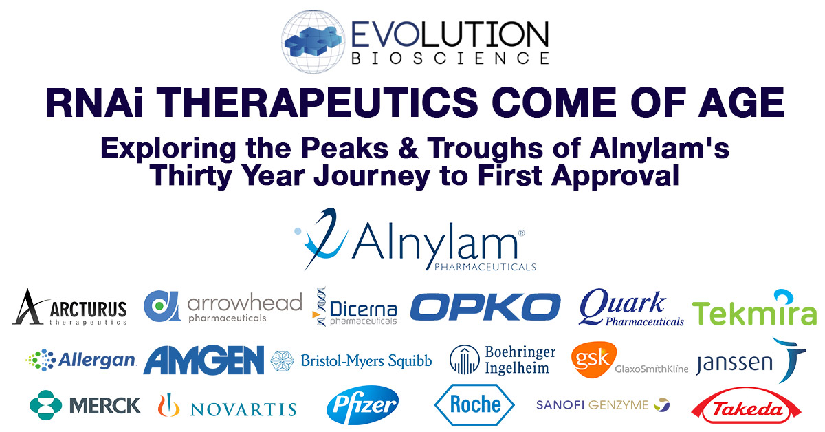 RNAi Therapeutics Come of Age: Exploring the Peaks & Troughs of Alnylam’s Thirty Year Journey to First Approval